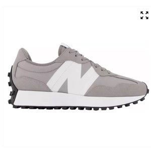 New Balance 327 grey and white sneakers